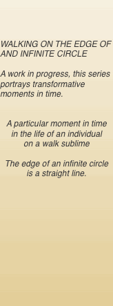     WALKING ON THE EDGE OF AND INFINITE CIRCLE  A work in progr